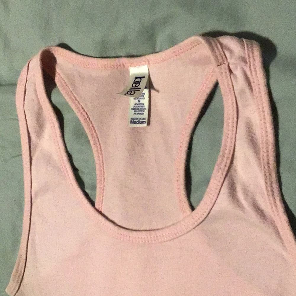 Light Pink Racerback Tank Top - Picture 3 of 6